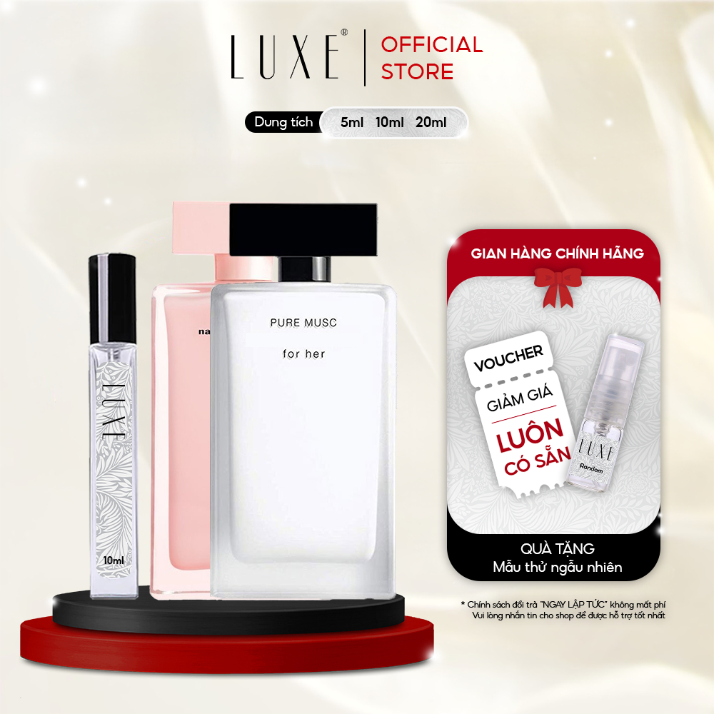 Nước Hoa Nữ chính hãng Nar Trắng, Hồng LUXE Perfume mùi hương hương thơm quyến rũ