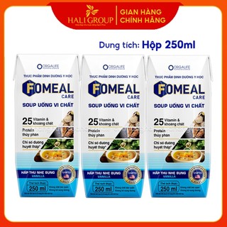 Lốc 3 Hộp x 250ml Soup Uống Dinh Dưỡng Fomeal Care (Vanilla)