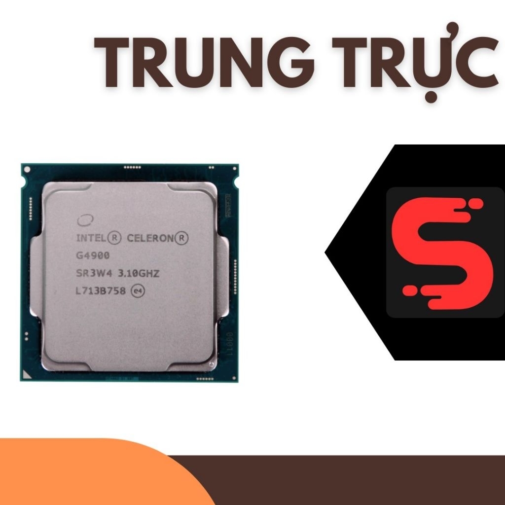 CPU Intel Celeron G4900 ( 3.10GHz, 2 Nhân 2 Luồng, 2MB Cache, 54W, Socket LGA1151 ). hàng cũ bảo hàn