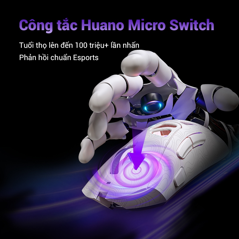 Chuột Gaming Không Dây FURYCUBE G11, RGB LED Cá Tính, 2.4G + Bluetooth+USB, Nhẹ Đẹp, Dùng Văn Phòng | BigBuy360 - bigbuy360.vn