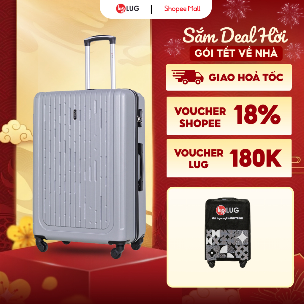 [🔥GIẢM SÂU - GIÁ RẺ🔥] Vali Du Lịch LUG Aber MHL010 Size 28 Nhựa ABS hạn chế trầy xước - Khóa số bảo 
