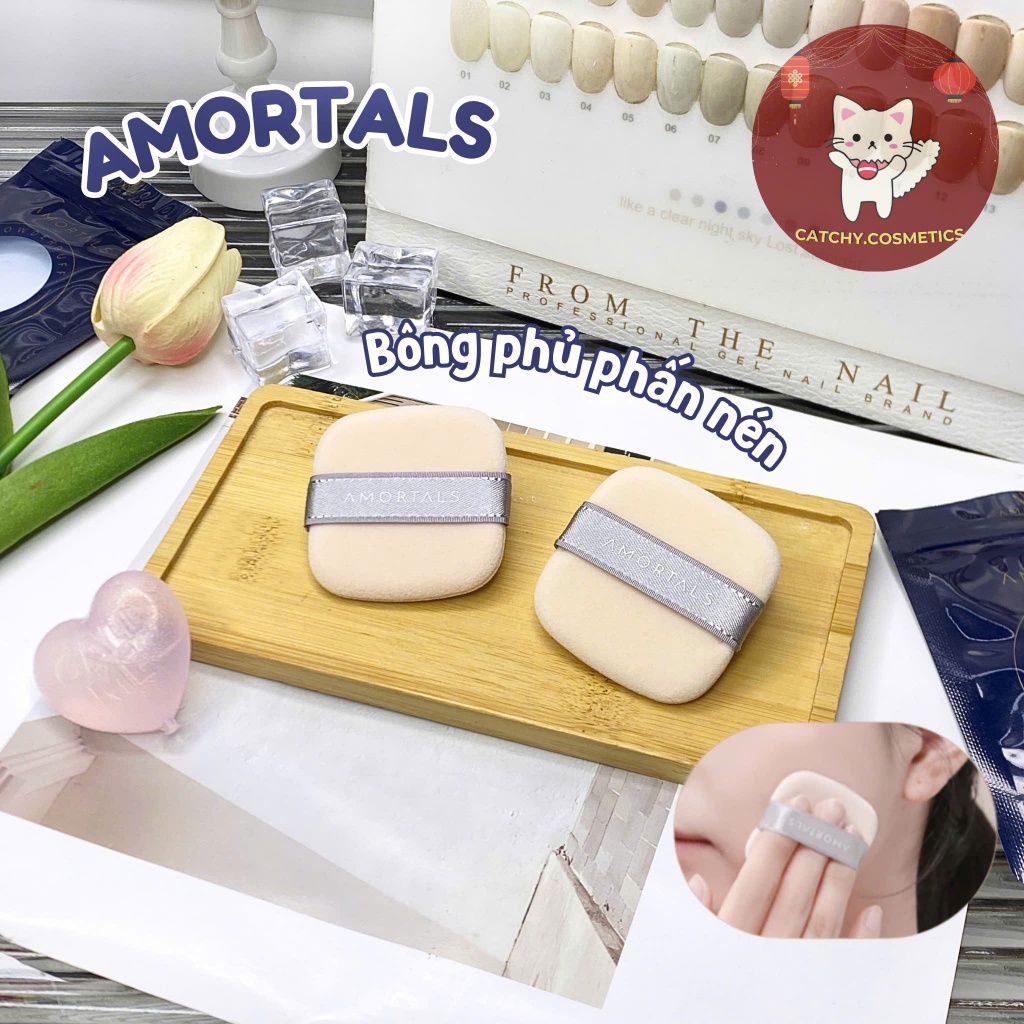 [AMORTALS] Bông Phủ Phấn Nén AMORTALS Ngôi Sao Bông Mềm Êm Mịn, Triple-A Pressed Powder Puff