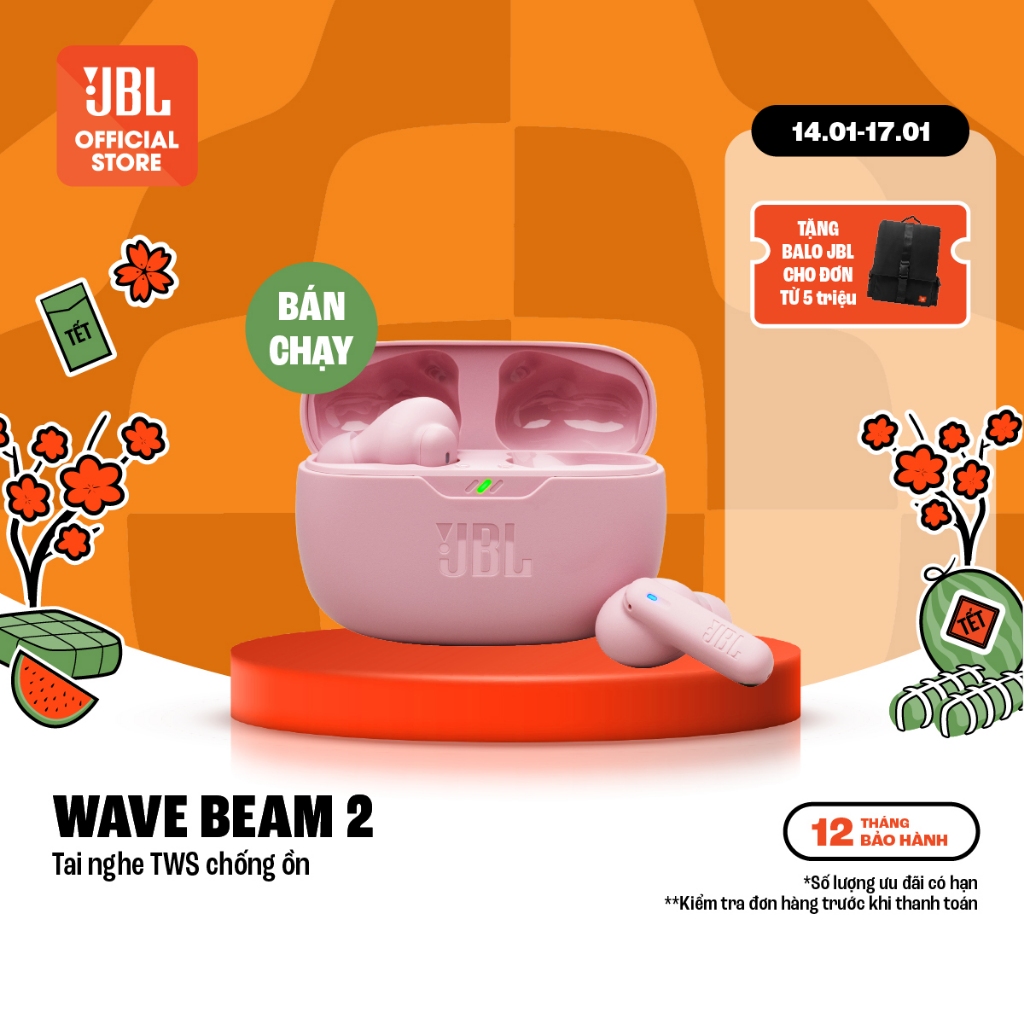 Tai nghe Bluetooth JBL WAVE BEAM 2 - Hàng Chính Hãng | BigBuy360 - bigbuy360.vn