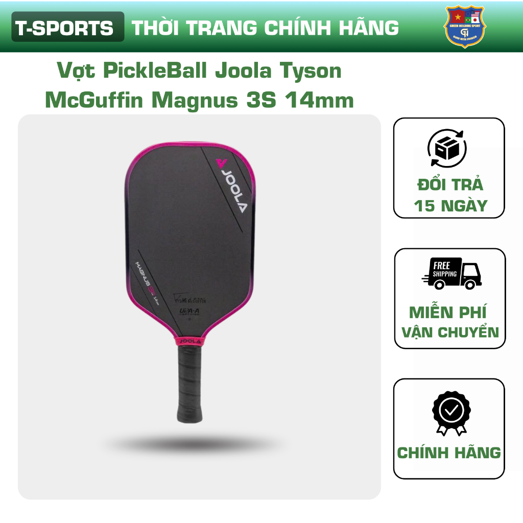 Vợt PickleBall Joola Tyson McGuffin Magnus 3S 14mm - Power & Control Cao Cấp