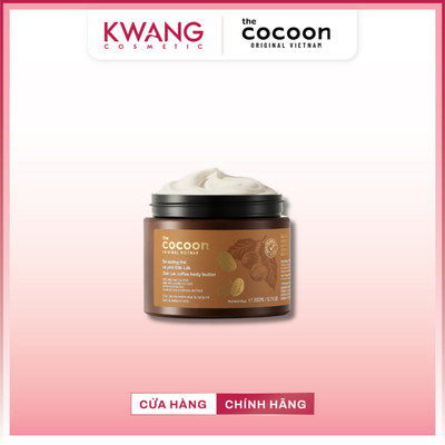 Bơ Dưỡng Thể Cocoon Dak Lak Coffee Body Butter Từ Cà Phê Đắk Lắk Giúp Da Mềm Mịn 200ml
