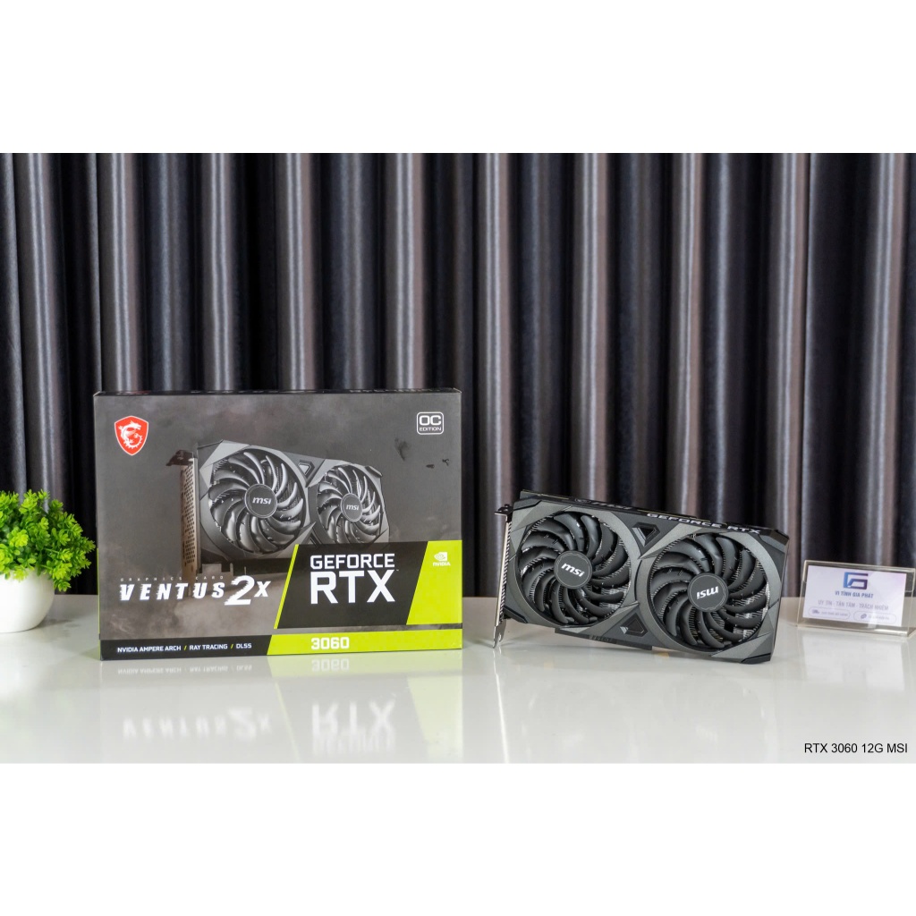 VGA card màn hình MSI GeForce RTX 3060 VENTUS 2X 12G OC - Bảo hành 36 tháng - RTX3060 12GB GDDR6