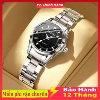 Đồng hồ nam nữ Chenxi dây kim loại cao cấp mặt đồng hồ đính đá thời trang, đồng hồ cặp cao cấp