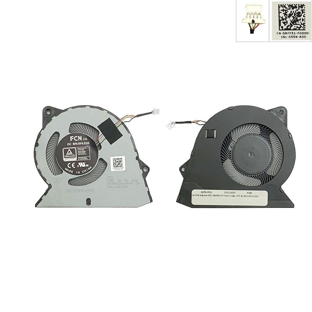 Quạt Tản Nhiệt CPU Dell Inspiron 3511 3510 3520 3530 3515 | 0RFF51 | Fan CPU Chính Hãng