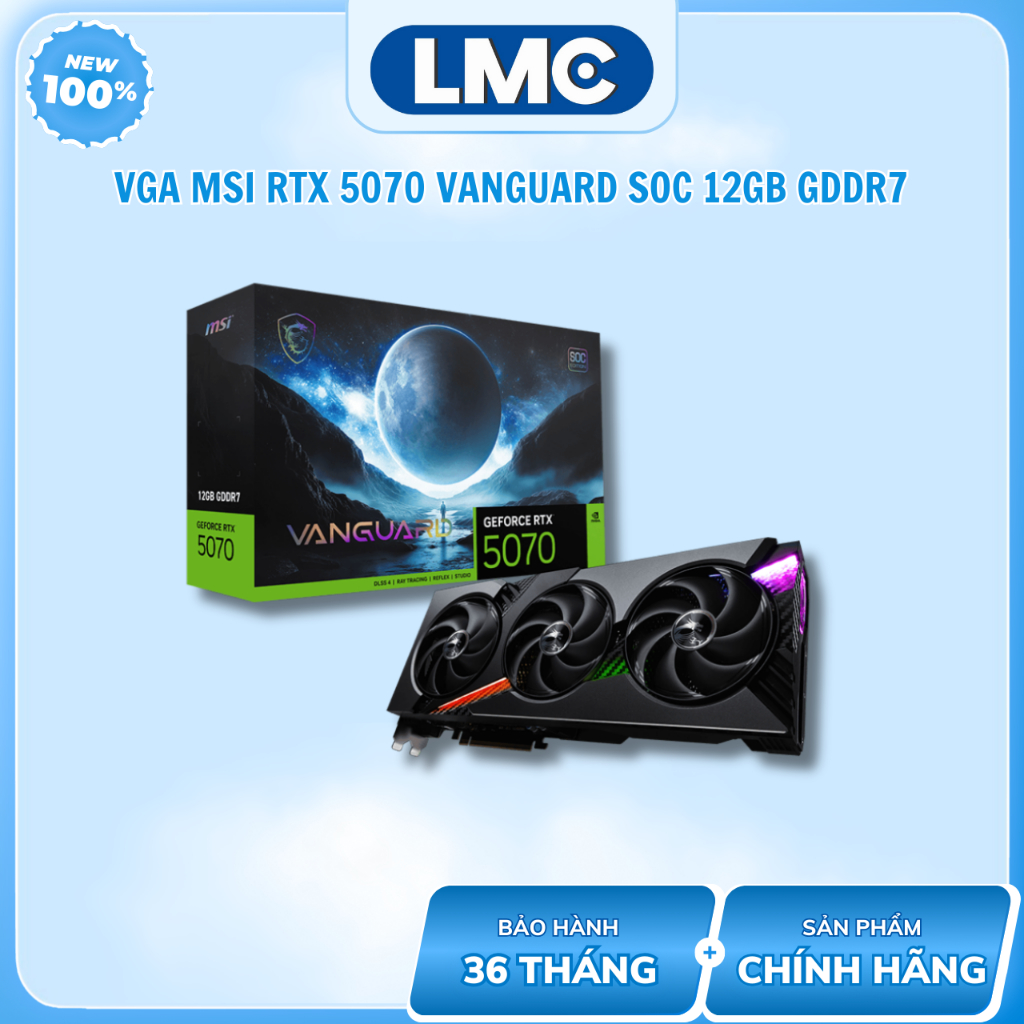 VGA MSI GeForce RTX 5070 VANGUARD SOC 12GB GDDR7 ( G5070-12VGS )