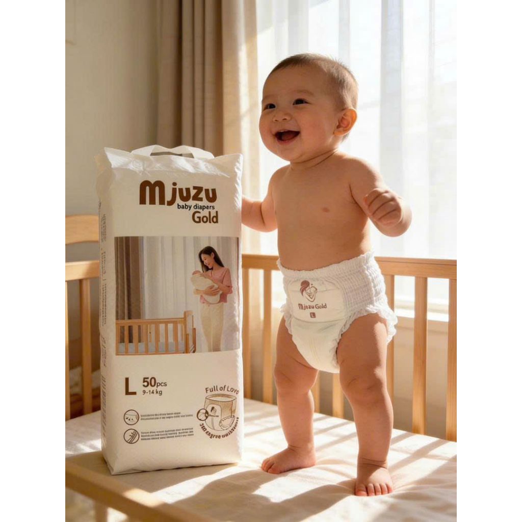 Tã bỉm quần mijuku mijuzu CHÍNH HÃNG 50 miếng đủ size M-5XL siêu mềm mại