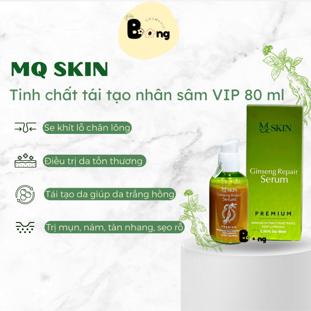 Tinh chất tái tạo nhân sâm VIP MQ SKIN 80ML