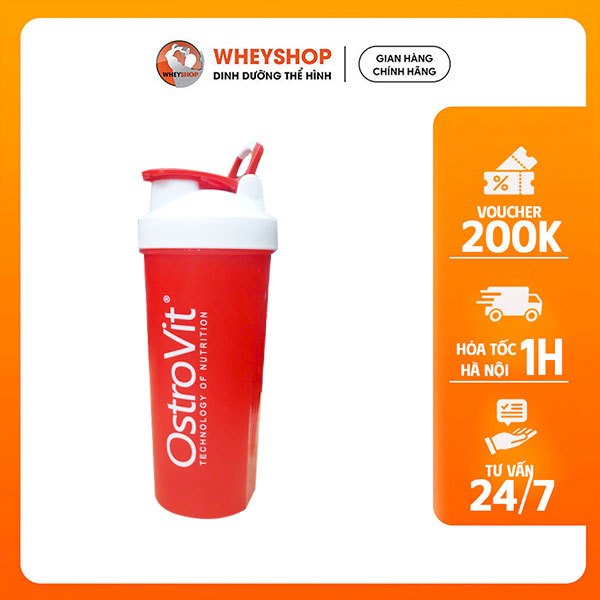 Shaker Ostrovit (700ml) - bình lắc pha bột - WHEYSHOP VN