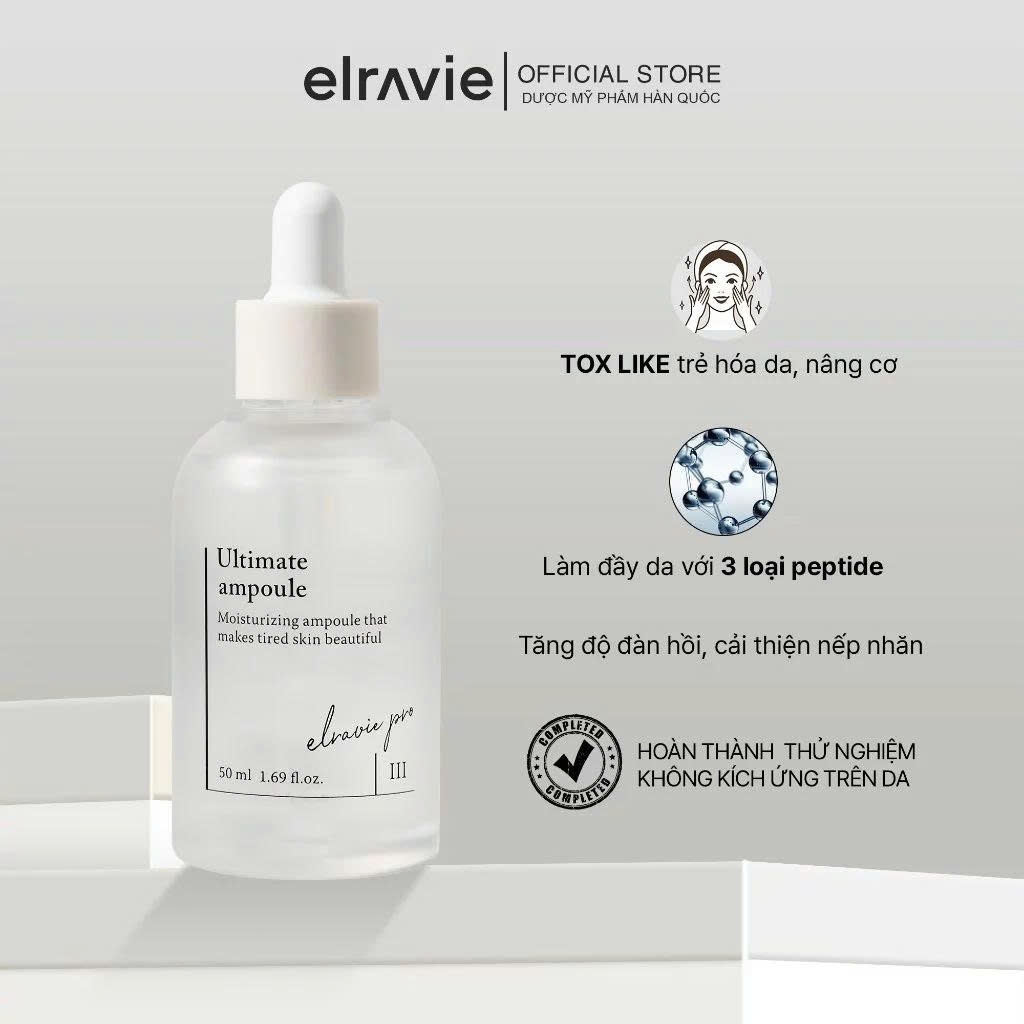 Combo Xịt Mọc Tóc Pura + Elravie Pro Ultimate Ampoule 50ml|Giảm Rụng, Kích Thích Mọc Tóc - Cấp Ẩm, C