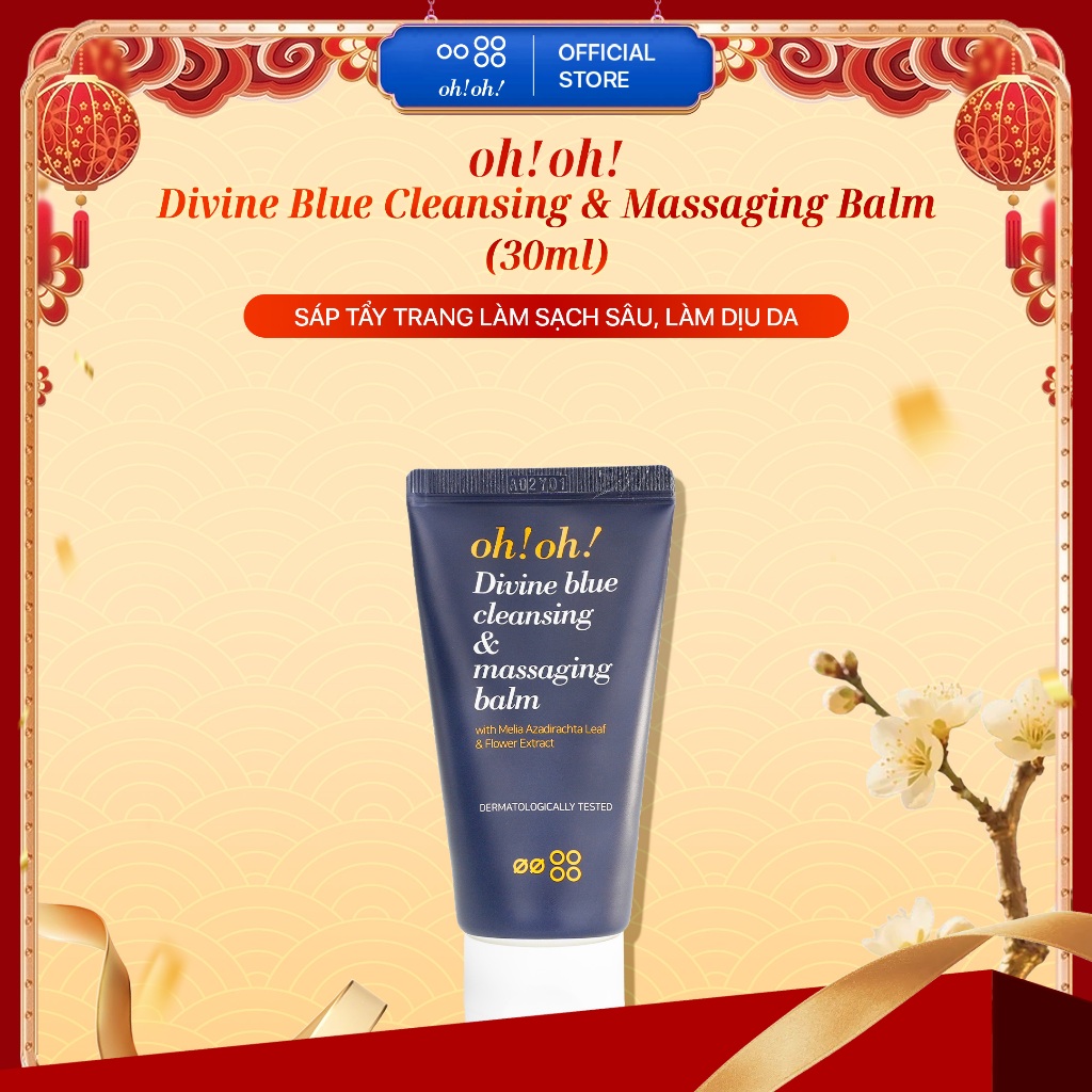 Sáp Tẩy Trang oh! oh! Divine Blue Cleansing & Massaging Balm 30ml