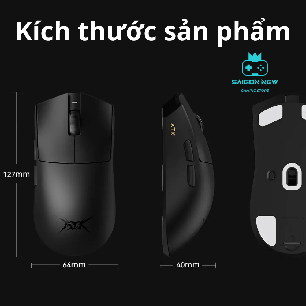 Chuột Máy Tính Không Dây ATK X1 | X1 pro | X1 SE | X1 SE - 3 Chế Độ Kết Nối - Dongle hỗ trợ 8000hz | BigBuy360 - bigbuy360.vn