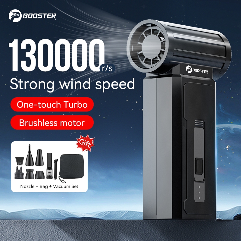 Booster W01 W05 Mini Turbo Fan Quạt Phản Lực Bạo Lực 130.000 RPM Cực Mạnh Vệ Sinh Hút Bụi Sạc Type-C
