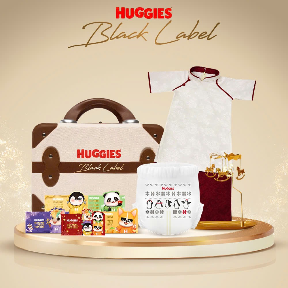 [Quà tặng không bán Huggies] Bộ quà tặng Vali-264753