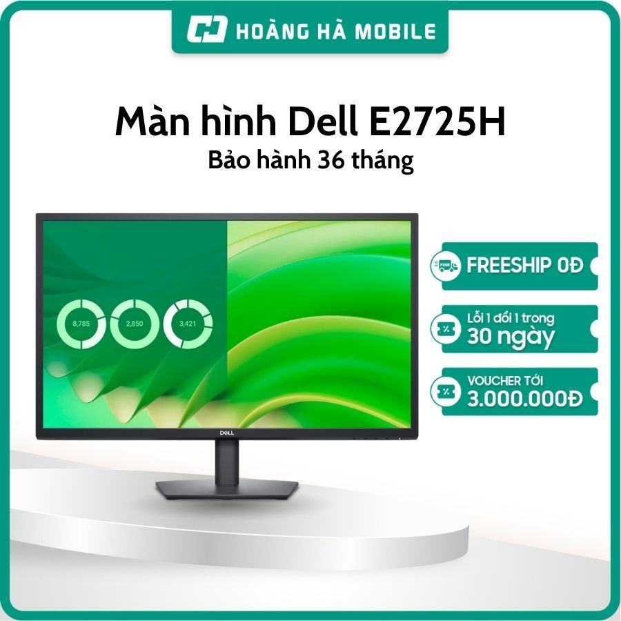 Màn hình Dell E2725H (27 inch/FHD/VA/75Hz/5ms) - Bảo hành chính hãng 36 tháng