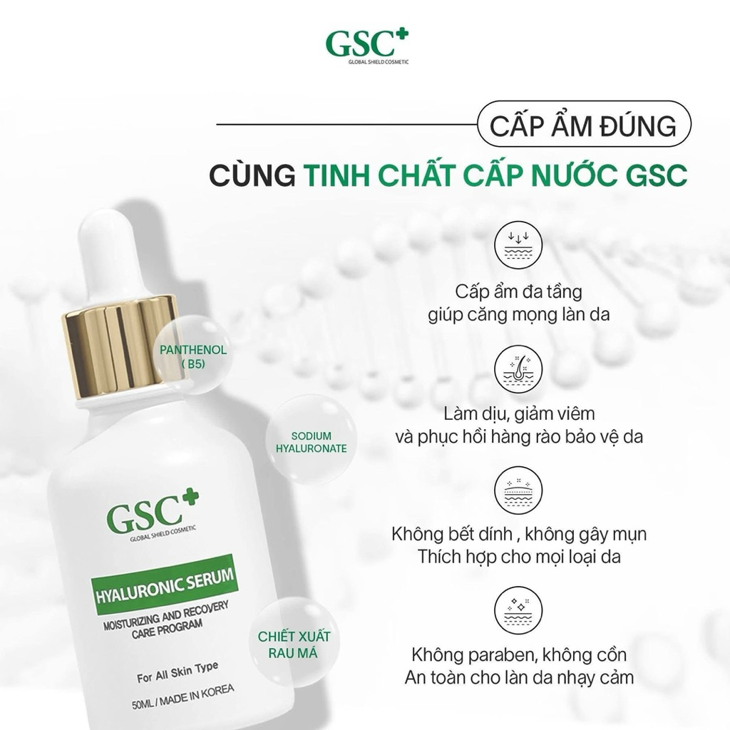 [chính hãng ] Tinh chất cấp nước gsc Hyaluronic 50ml