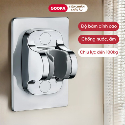 Giá đỡ vòi sen dán tường GOOPA chất liệu nhựa ABS chịu lực tốt lên đến 100kg, chống nước bền bỉ