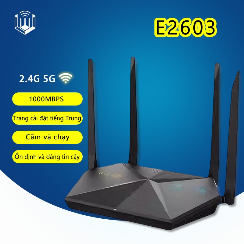 (Hàng cũ) ZTE E2603 WiFi 6 Bộ định tuyến WiFi 6 Mesh băng tần kép