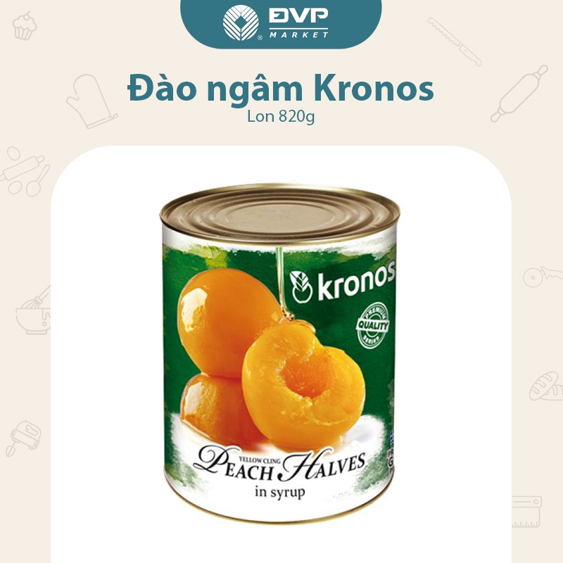 Kronos - Đào ngâm đóng hộp (820g)