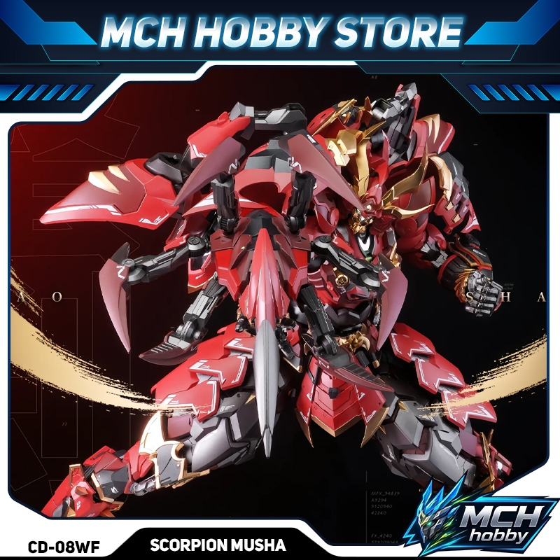 Mô hình Metal Build CD-08 Scorpion Musha 1/72 (Bọ Cạp Đỏ) - Mchhobby