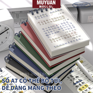 Sổ Tay Cuộn A7 80 Trang Kẻ Ngang – Sổ Bỏ Túi Nhiều Mẫu Cho Học Sinh