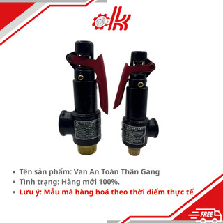 Van an toàn gang Tay Giật - Van Xả Áp Lực Hơi Nóng, Khí Nén DN32, DN40 (Ren 42, 49)