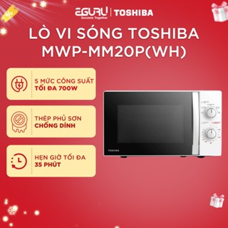Lò Vi Sóng 20L Toshiba MWP-MM20P(WH) 700W - Tiện Lợi 3 Chức Năng - BH Chính Hãng 12 Tháng