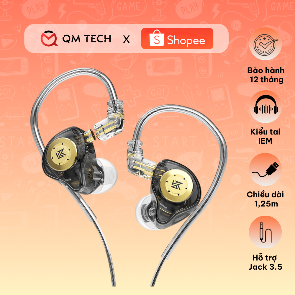 Tai nghe KZ EDX Pro có Mic IEM Hàng Chính Hãng - QMTECHSTORE