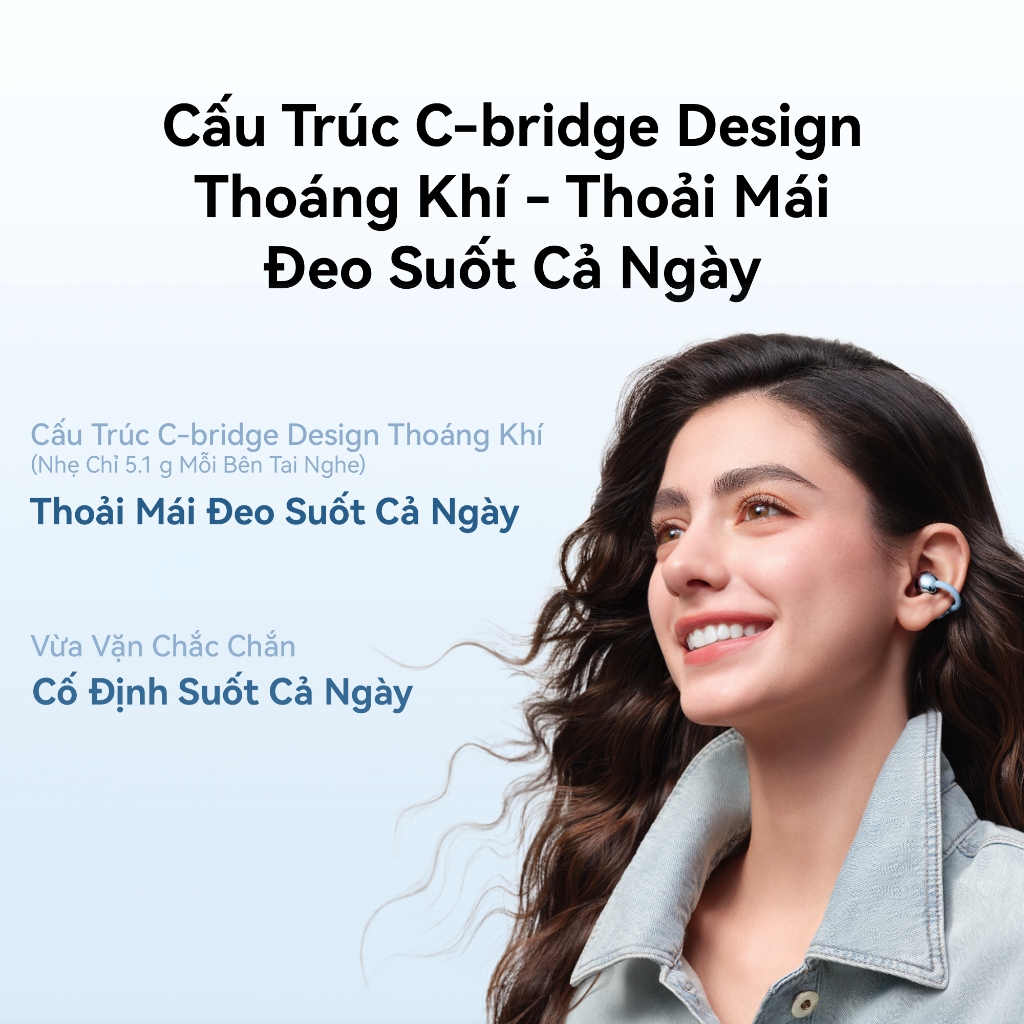 Tai Nghe HUAWEI FreeClip 2 | Cấu Trúc C-bridge Design Thoáng Khí | Công Nghệ Âm Thanh Mở Thích Ứng | Gọi Thoại Rõ Ràng | BigBuy360 - bigbuy360.vn