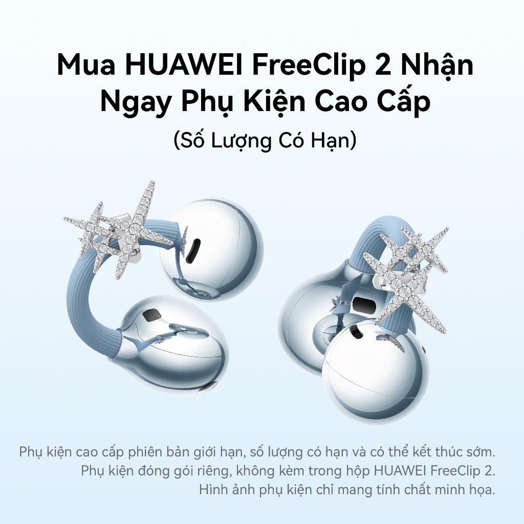 Tai Nghe HUAWEI FreeClip 2 | Cấu Trúc C-bridge Design Thoáng Khí | Công Nghệ Âm Thanh Mở Thích Ứng | Gọi Thoại Rõ Ràng | BigBuy360 - bigbuy360.vn