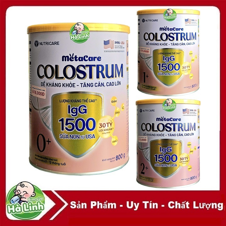 Sữa Bột Metacare Colostrum 0+,1+, 2+ 800g.......