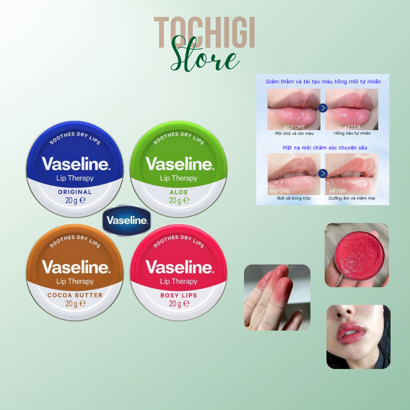 Sáp dưỡng môi Vaseline Lip Therapy 20g/ Son dưỡng Vaseline Deep Moisture Lip Essence