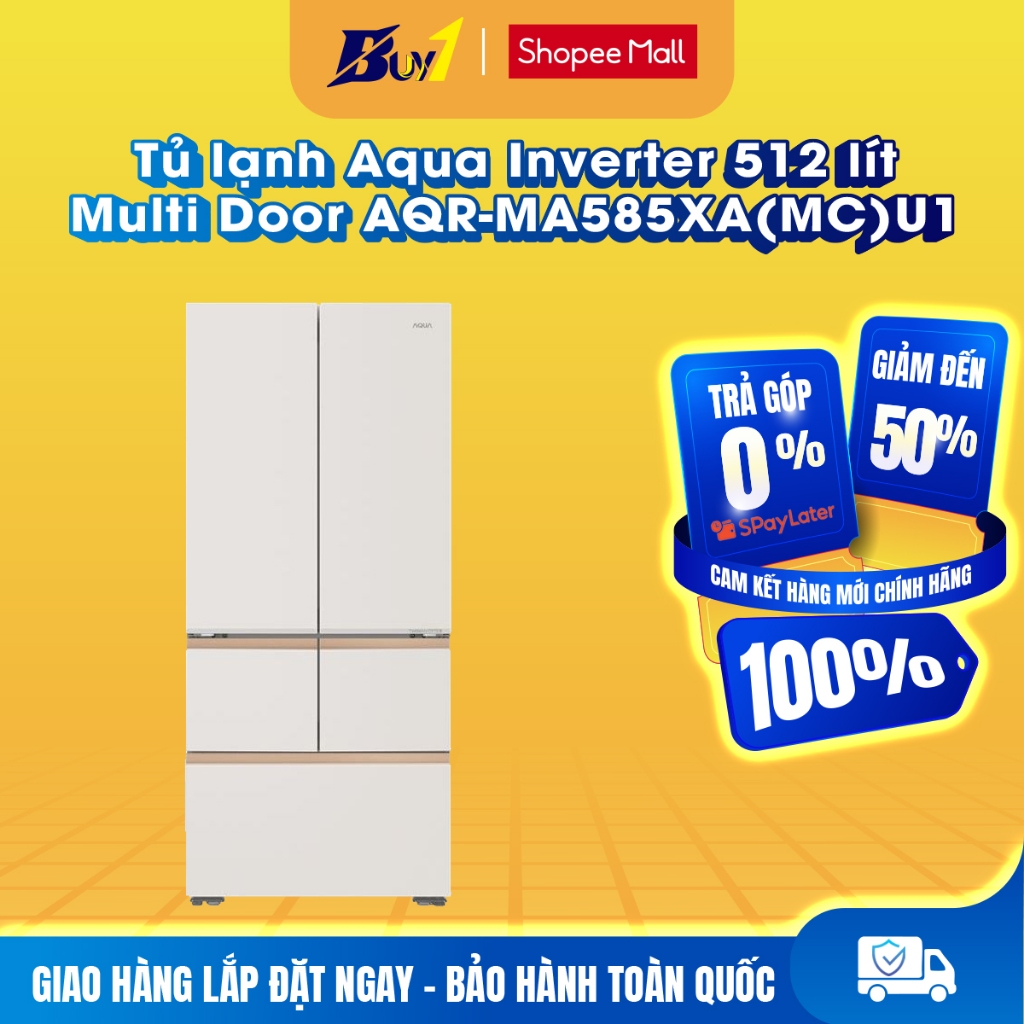 AQR-MA585XA(MC)U1 - Tủ lạnh Aqua Inverter 512 lít Multi Door AQR-MA585XA(MC)U1 - Hàng chính hãng