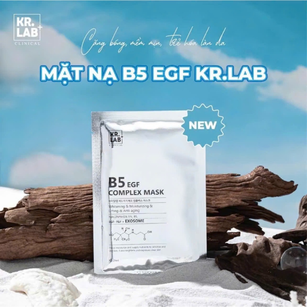 Nạ miếng b5 Kr.lab gói 10 miếng tiện dụng spa cá nhân thẫm mỹ viện
