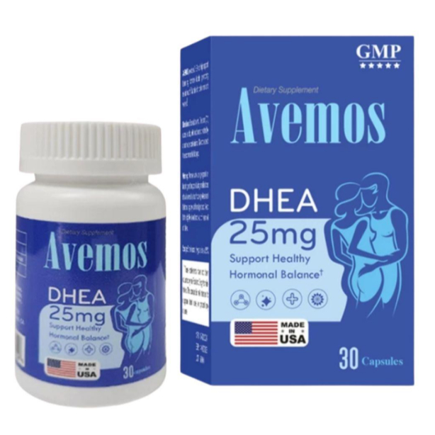 Avemos DHEA 25mg, hỗ trợ sinh lý cho cả nam và nữ