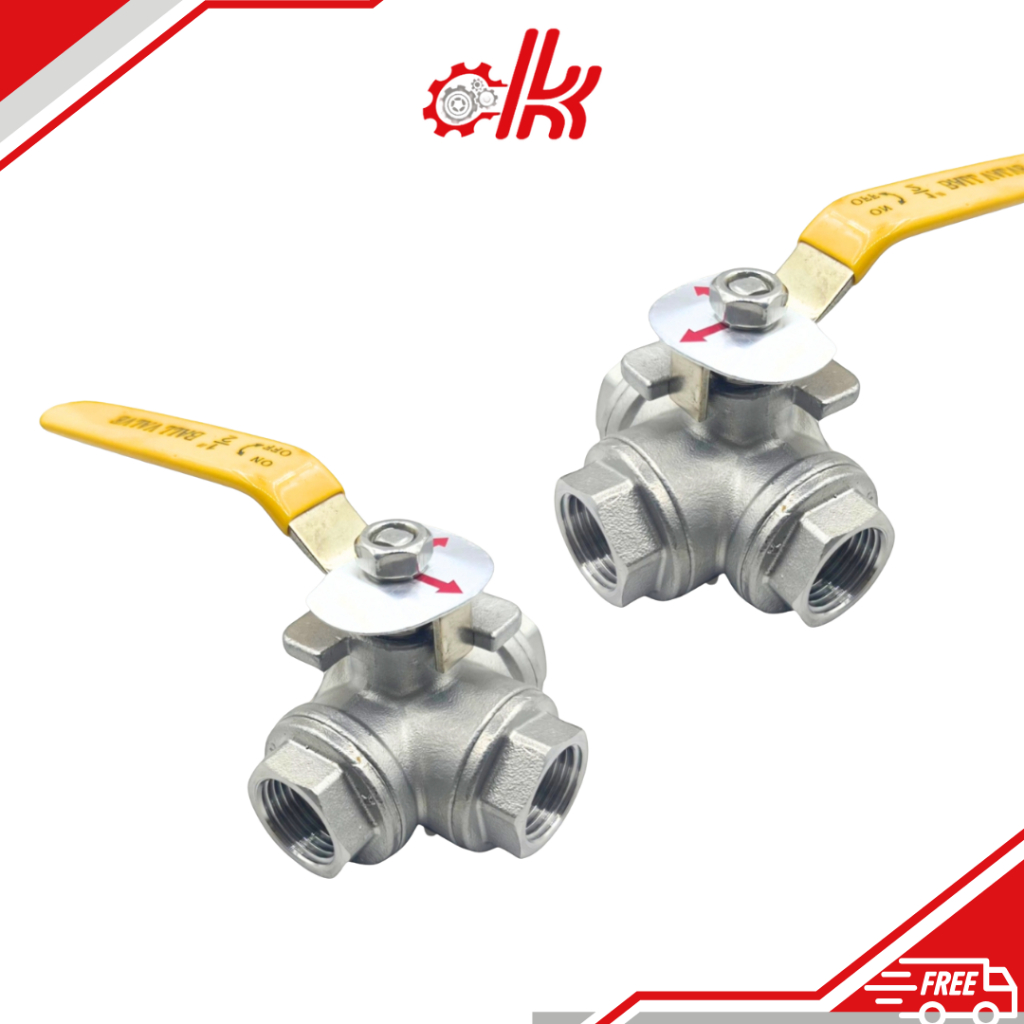 Van bi 3 ngã inox 304 DN15-DN25