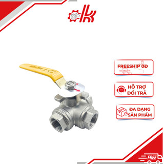 Van bi 3 ngã inox 304 DN15-DN25