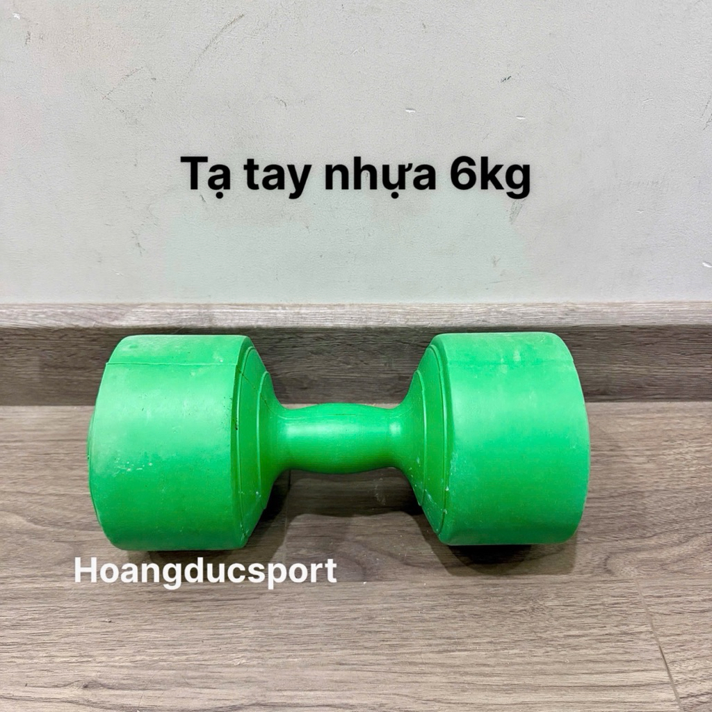 Tạ tay nhựa 6kg đã nhồi hoàn chỉnh -1c