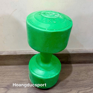 Tạ tay nhựa 6kg đã nhồi hoàn chỉnh -1c