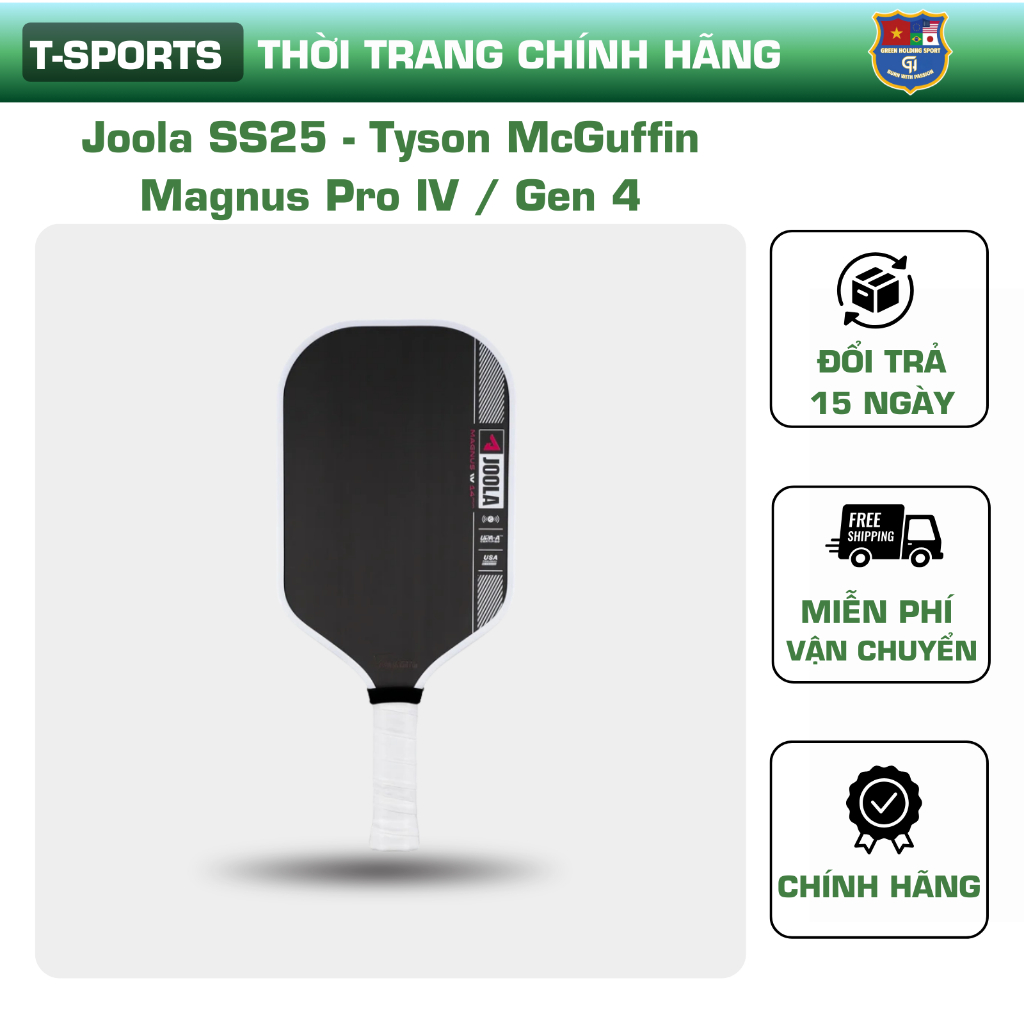 Vợt Pickleball Joola SS25 - Tyson McGuffin Magnus Pro IV / Gen 4 (14mm và 16mm)- Chuyên Nghiệp,Tốc đ