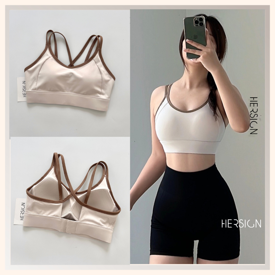 HERSIGN Áo tập gym nữ Áo bra thể thao nữ tập yoga BRA32B HERSIGN Bare Form