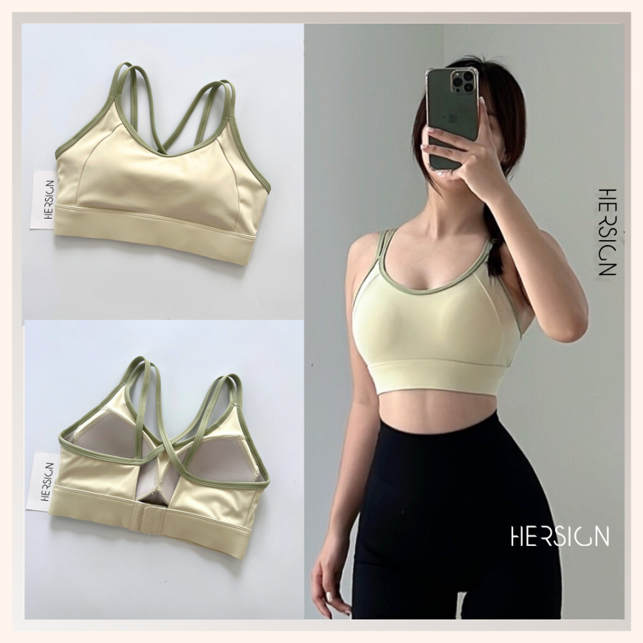 HERSIGN Áo tập gym nữ Áo bra thể thao nữ tập yoga BRA32B BST HERSIGN Bare Form
