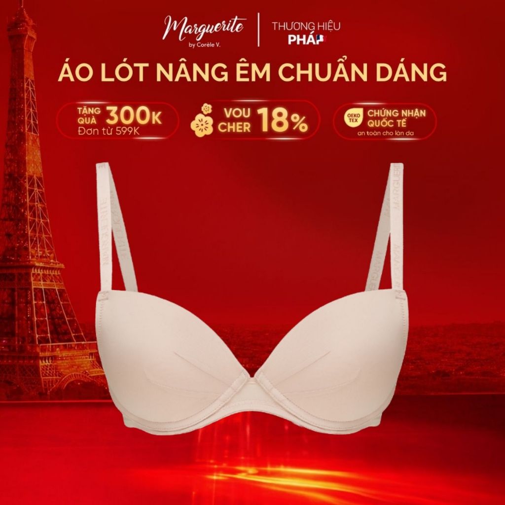Áo ngực nữ nâng vừa, mút 2cm không gọng - chuẩn an toàn quốc tế OEKO-TEX | CORÈLE 21144/21170