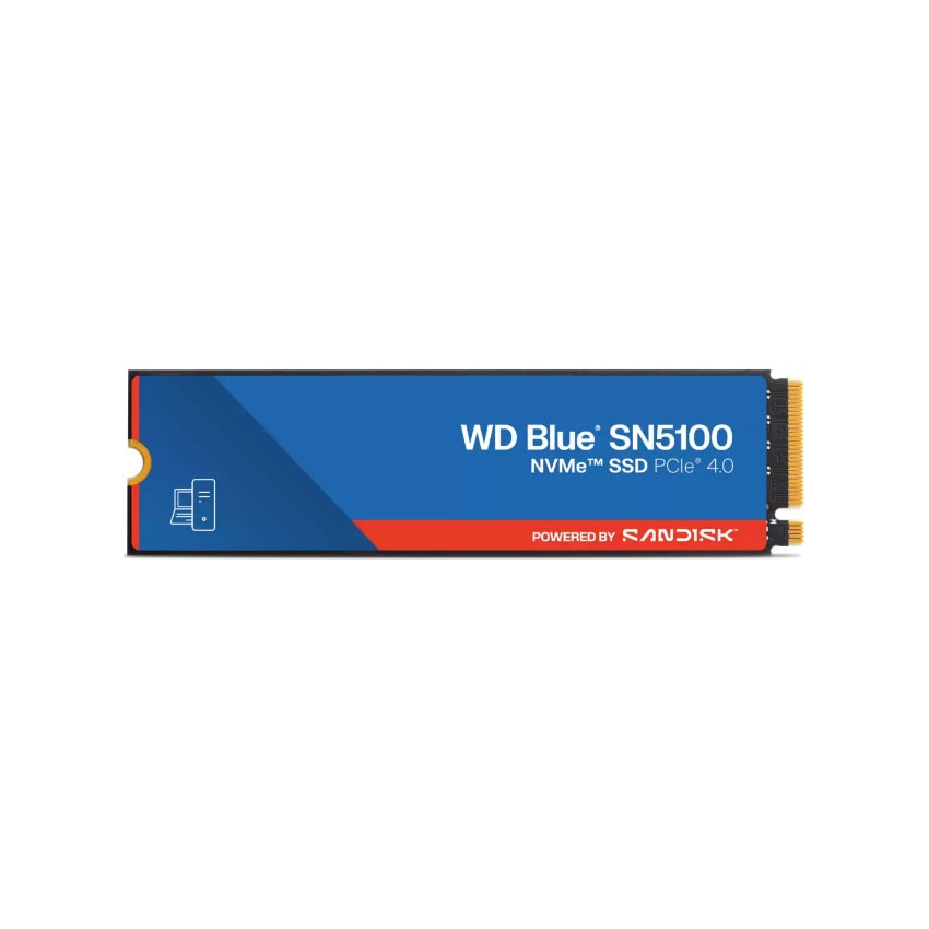 Ổ Cứng SSD WD SN5100 Blue 1TB – M.2 2280 PCIe Gen4 x4 (Đọc 7100MB/s - Ghi 6700MB/s) - (WDS100T5B0E)