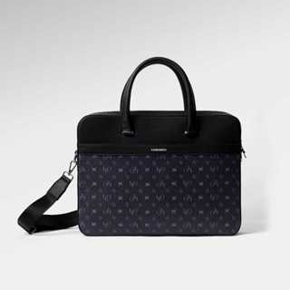 Túi da nam đựng laptop Leonardo Briefcase da Microfiber bền bỉ nhiều ngăn đựng tiện lợi