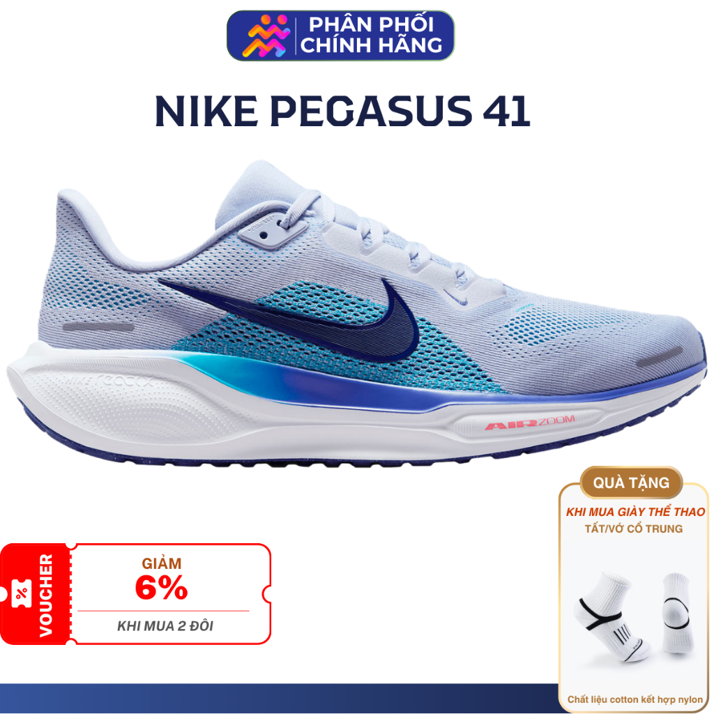 [Voucher 40%] Nike Pegasus 41 - Giày Chạy Bộ Nike Nam Nữ Chính Hãng