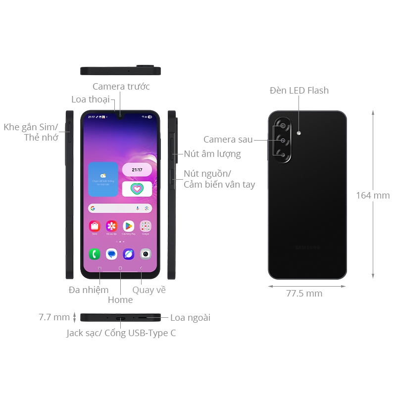 Điện thoại Samsung Galaxy A26 5G 8GB | 128GB - Màn hình 6,7" 120Hz, Exynos 1380 - Hàng Chính Hãng | BigBuy360 - bigbuy360.vn